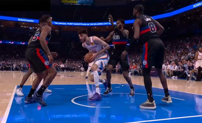 底特律活塞客场挑战雷霆 替补军团展现团队篮球